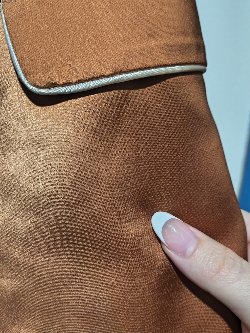 Jason Wu Rust Copper Satin Double Breasted Sleeveless Blazer Vest Small As-Is - Picture 11 of 14